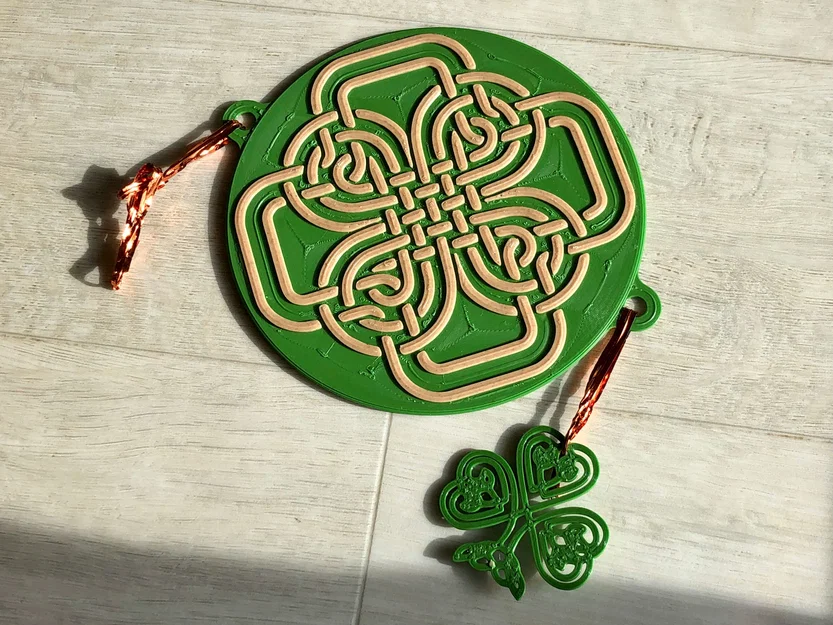 Trang trí Ireland Celtic Knot & Shamrock (cỏ 4 lá & 3 lá) - Image 4