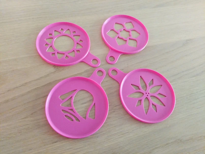 Bộ Sưu Tập Khuôn Rắc Bột Cà Phê (Coffee Stencil Collection) - Image 1