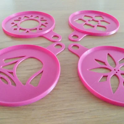 Bộ Sưu Tập Khuôn Rắc Bột Cà Phê (Coffee Stencil Collection)