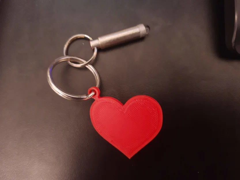 Móc Khóa Trái Tim (Heart Keyring/Keychain) - Tùy biến (tên, gia đình, v.v.) - Image 1