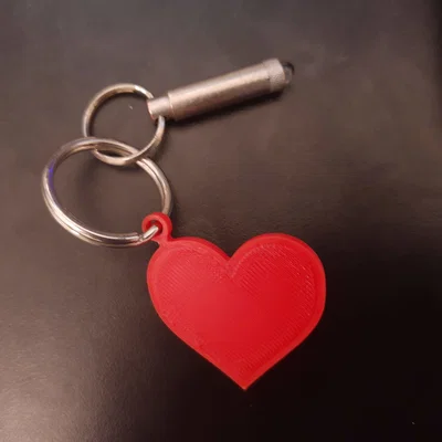 Móc Khóa Trái Tim (Heart Keyring/Keychain) - Tùy biến (tên, gia đình, v.v.)