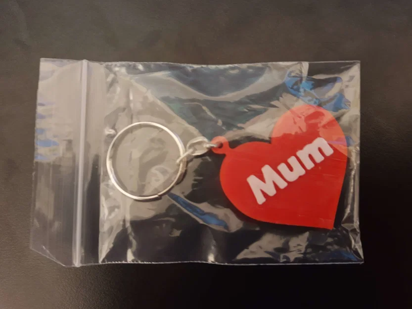 Móc Khóa Trái Tim (Heart Keyring/Keychain) - Tùy biến (tên, gia đình, v.v.) - Image 2