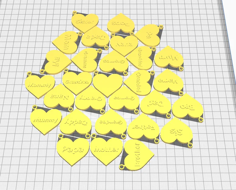 Móc Khóa Trái Tim (Heart Keyring/Keychain) - Tùy biến (tên, gia đình, v.v.) - Image 3