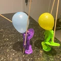 Mô hình đấu sĩ đầu bóng bay (Balloon head puppet fencing fighter) - Thumbnail 3