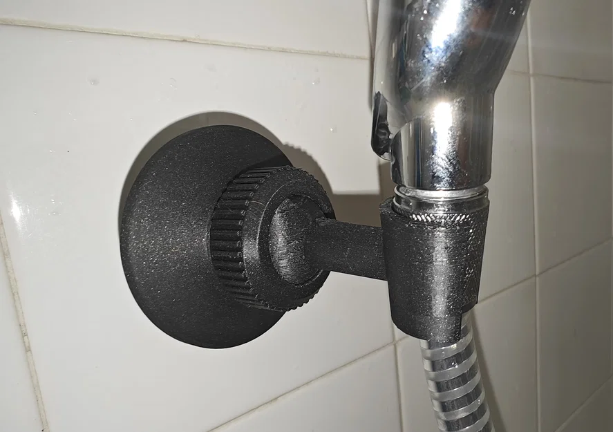 Giá đỡ đầu sen gắn tường 1 vít – khớp bi (ball joint) - Image 6