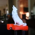 Mô hình sói trang trí trục Z cho máy in 3D Prusa MK3 (Low Poly) - Thumbnail 1