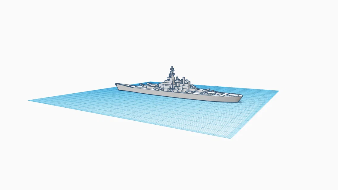 Mô hình tàu chiến (Battleship) - File in 3D chi tiết - Image 1
