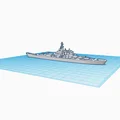 Mô hình tàu chiến (Battleship) - File in 3D chi tiết - Thumbnail 1