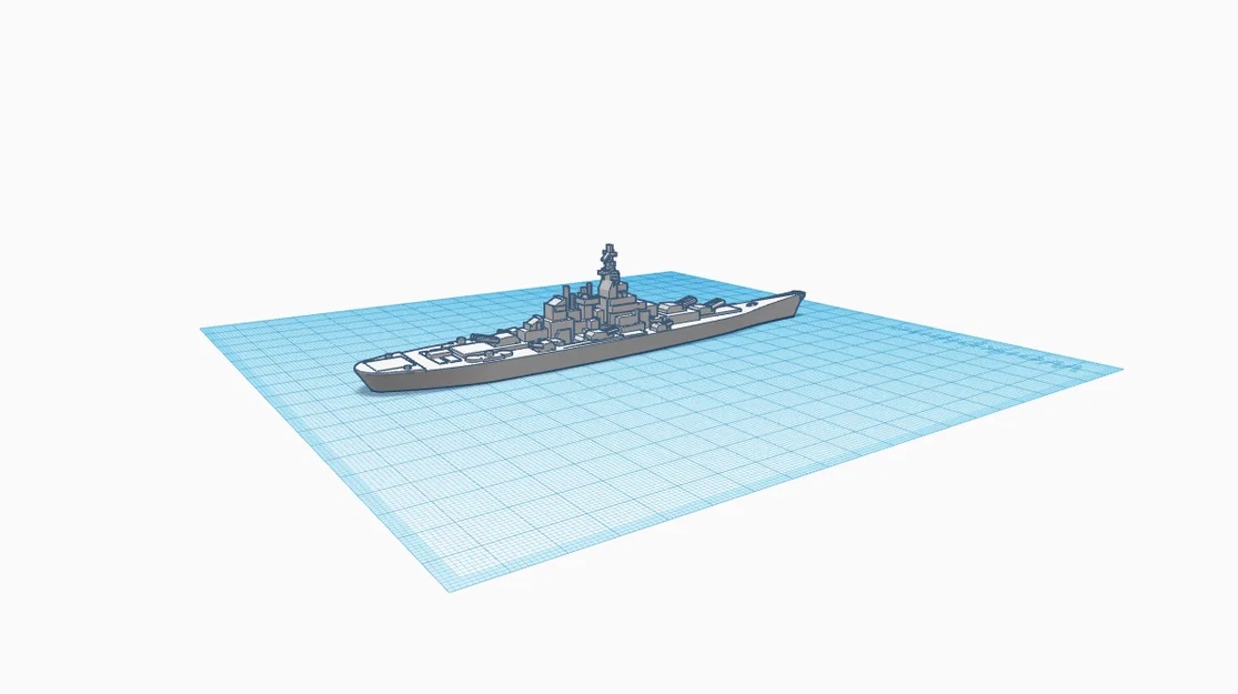 Mô hình tàu chiến (Battleship) - File in 3D chi tiết - Image 2
