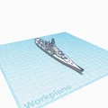 Mô hình tàu chiến (Battleship) - File in 3D chi tiết - Thumbnail 3