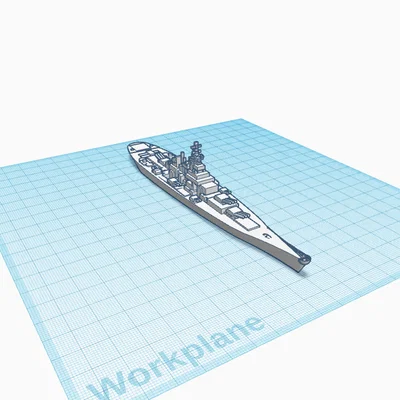 Mô hình tàu chiến (Battleship) - File in 3D chi tiết