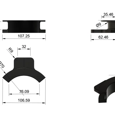 Giá đỡ dây cáp (Kabel Sattel) - Phụ kiện in 3D gọn gàng cho bàn làm việc