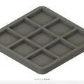 Bộ trò chơi cờ ca-rô (Tic Tac Toe) 3D thiết kế tối giản, dễ in - Thumbnail 3