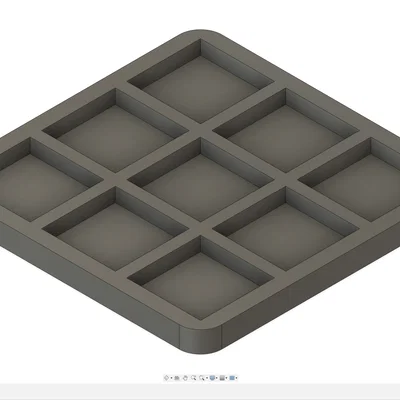 Bộ trò chơi cờ ca-rô (Tic Tac Toe) 3D thiết kế tối giản, dễ in