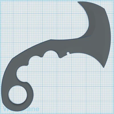Mô hình dao huấn luyện Hammerhead Kerambit 10 (Kerambit Trainer)