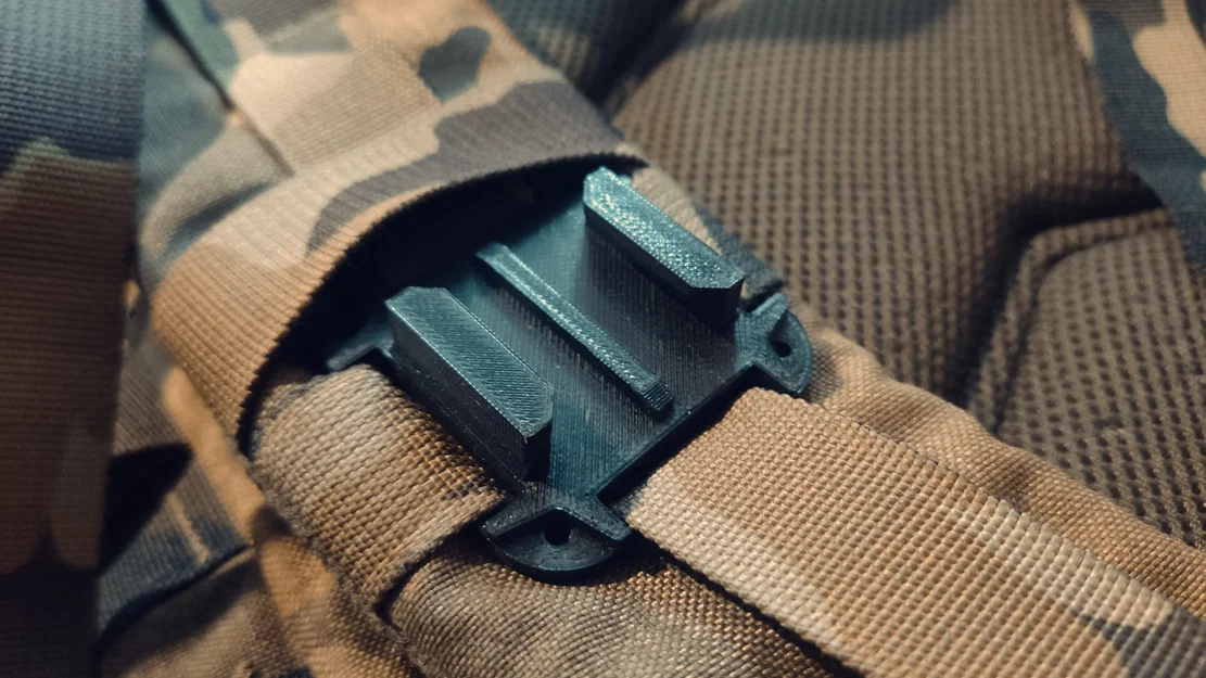 Giá đỡ GoPro gắn hệ thống MOLLE cho ba lô, túi chiến thuật - Image 1