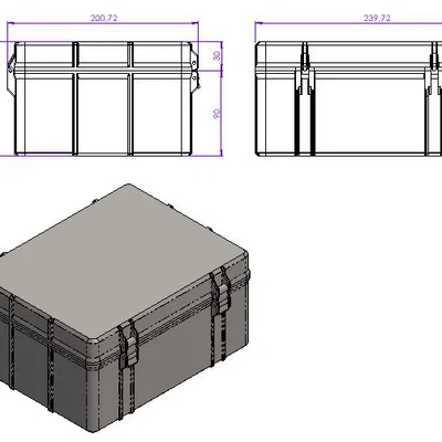 Rugged box remix – Hộp rugged bo fillet, đổi vít M3x20 kèm file SolidWorks