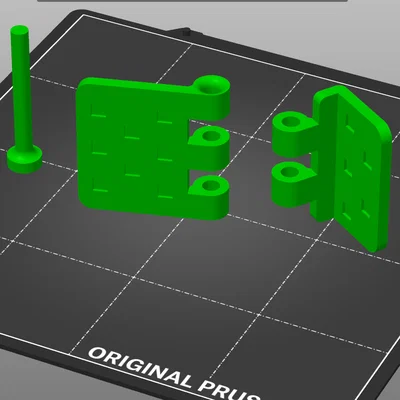 Mẫu bản lề đơn giản có chốt khóa cho các dự án in 3D