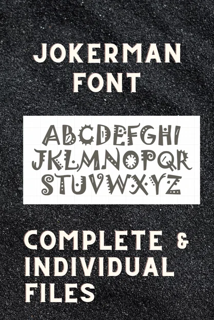 Bộ Chữ Cái Font Jokerman (Jokerman Font Alphabets) - Image 1