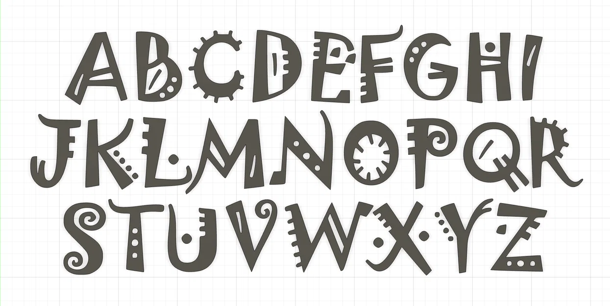 Bộ Chữ Cái Font Jokerman (Jokerman Font Alphabets) - Image 2