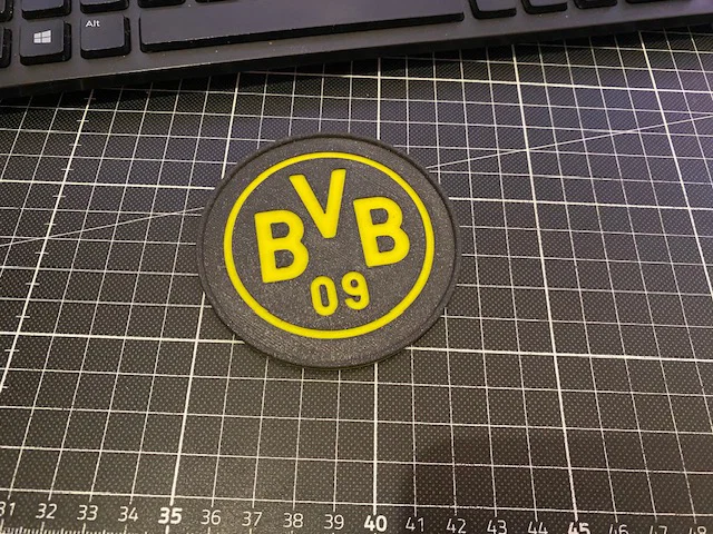 Miếng lót ly BVB (BVB Coaster) - Phụ kiện 3D cho fan bóng đá Dortmund - Image 2