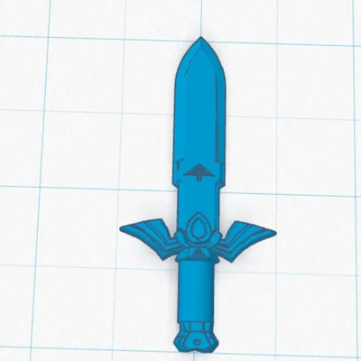Mô hình kiếm Master Sword phong cách Lego cho fan Zelda
