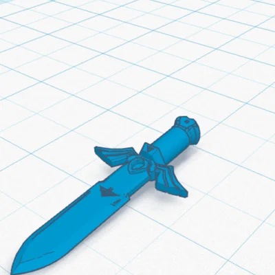 Mô hình kiếm Master Sword phong cách Lego cho fan Zelda