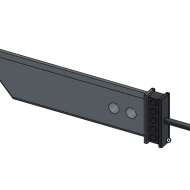 Móc khóa Buster Sword từ Final Fantasy 7 - File in 3D ấn tượng