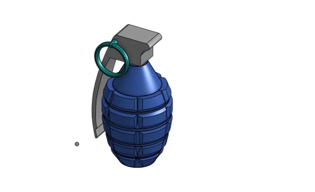 Mô hình quả lựu đạn trang trí (Grenade Prop) - File in 3D - Image 3