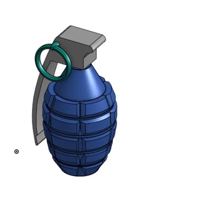 Mô hình quả lựu đạn trang trí (Grenade Prop) - File in 3D
