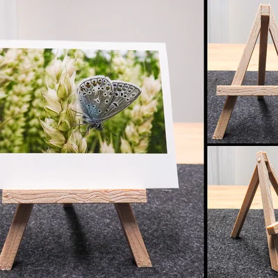Giá đỡ ảnh để bàn mini (Easel) với họa tiết vân gỗ tinh tế