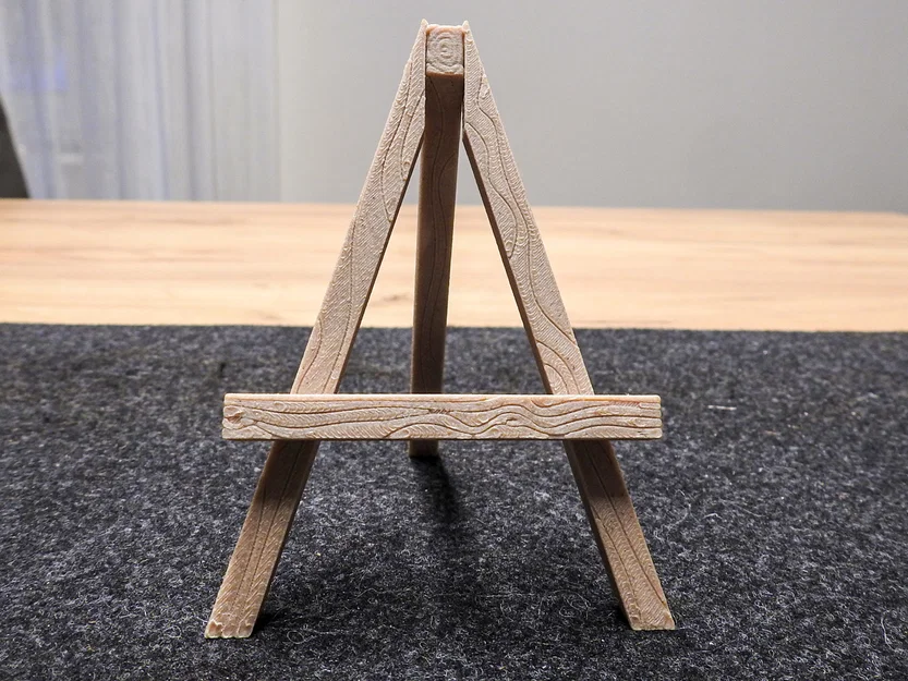 Giá đỡ ảnh để bàn mini (Easel) với họa tiết vân gỗ tinh tế - Image 2