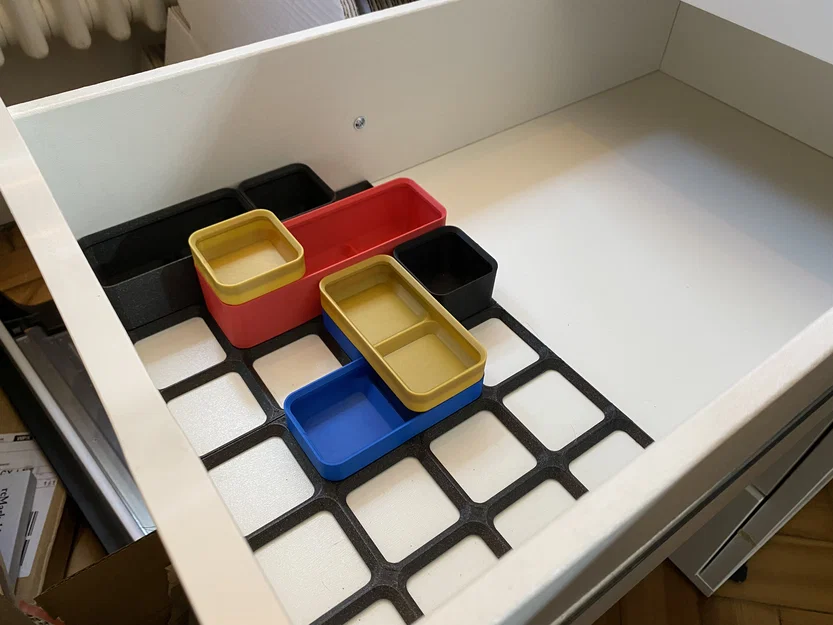 IKEA ALEX “ÅRRANGÖR” – Hệ Base+Box sắp xếp cho ngăn kéo bàn ALEX - Image 1