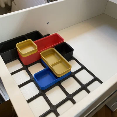 IKEA ALEX “ÅRRANGÖR” – Hệ Base+Box sắp xếp cho ngăn kéo bàn ALEX