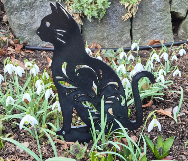 Mèo trang trí sân vườn (Cat - Garden decoration) - Image 1