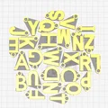 Bộ file in 3D chữ cái làm móc khóa cá nhân hóa cực đẹp - Thumbnail 1