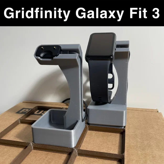 Đế sạc 3D Gridfinity cho Samsung Galaxy Fit 3 gọn gàng, tinh tế - Image 1