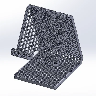 Giá đỡ điện thoại họa tiết tổ ong (Hexagon phone stand) in 3D