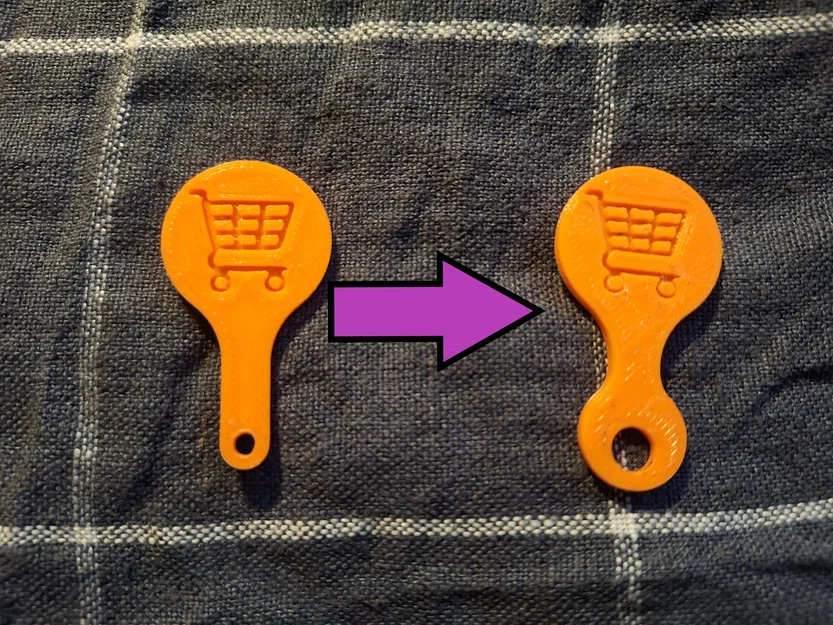 Chìa khóa xe đẩy siêu thị (Shopping cart key) - Image 1