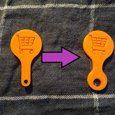 Chìa khóa xe đẩy siêu thị (Shopping cart key)