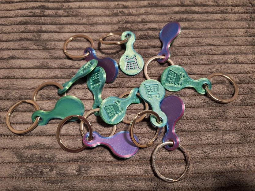Chìa khóa xe đẩy siêu thị (Shopping cart key) - Image 2