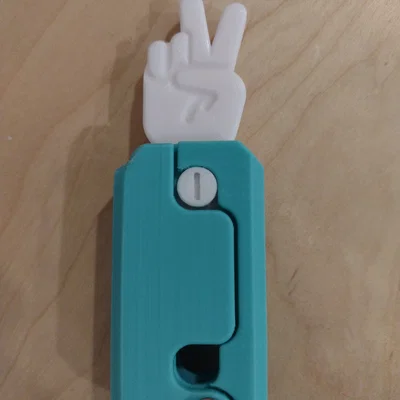 Gravity Knife với Tay Peace Sign - Bản Remix