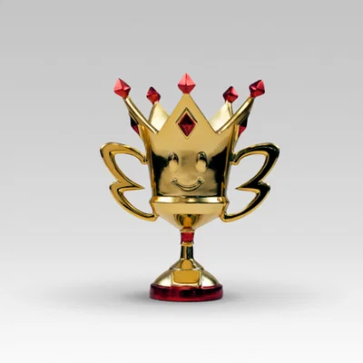 Cúp Vương Miện Mario Kart 7 Club Nintendo Europe (Replica)