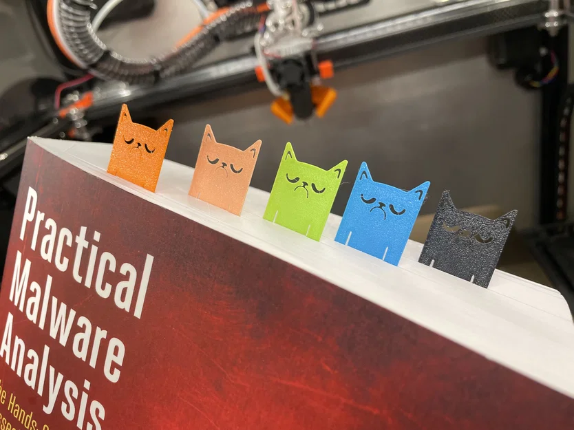 Bookmark Mèo Dài Khó Ở (Grumpy Long Cat Bookmark) - Image 1