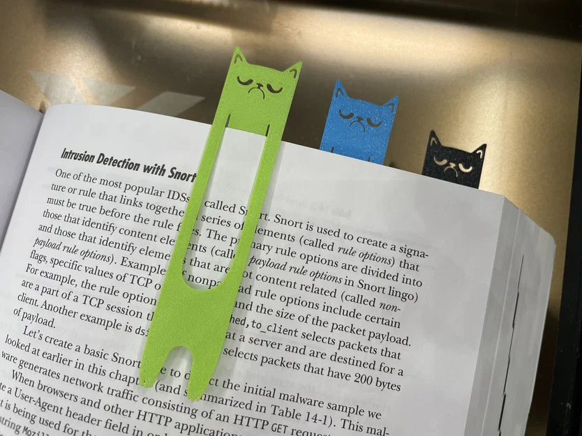 Bookmark Mèo Dài Khó Ở (Grumpy Long Cat Bookmark) - Image 2