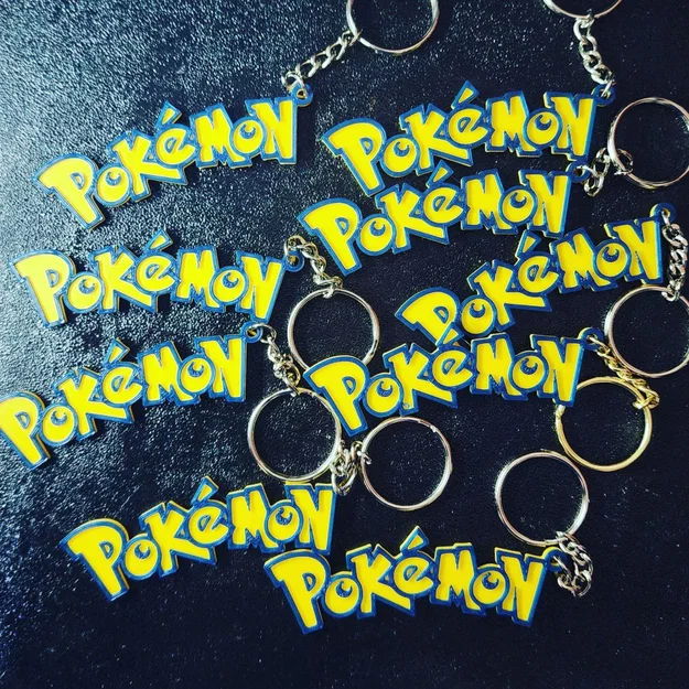 Móc khóa logo Pokémon 3D: Hướng dẫn in 2 màu đơn giản và đẹp mắt - Image 1