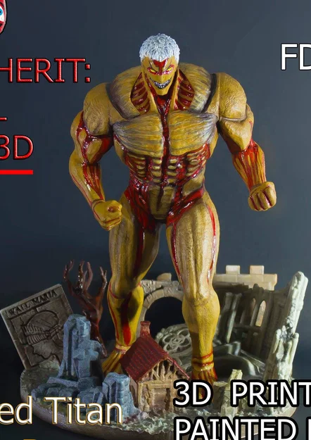 Mô hình 3D Armored Titan - Thiết Giáp Titan (Attack on Titan) - Image 1