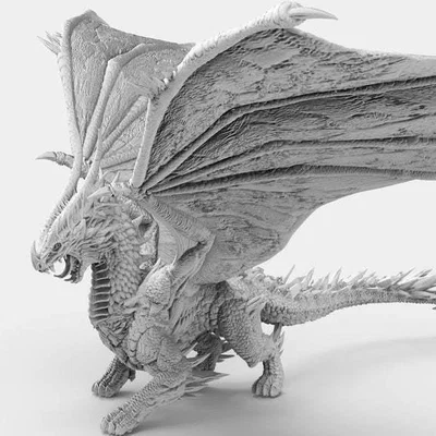 Mô hình rồng 3D chi tiết ấn tượng - File in STL cho người đam mê