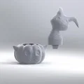 Mô hình 3D Mimikyu Halloween trong quả bí ngô đáng yêu - Thumbnail 2