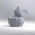 Mô hình 3D Mimikyu Halloween trong quả bí ngô đáng yêu - Thumbnail 3